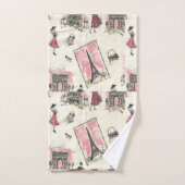 ヴィンテージパリピンク バスタオルセット (ハンドタオル)