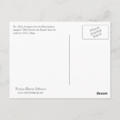 ヴィンテージパリファッションコラージュOh La! ポストカード (裏面)