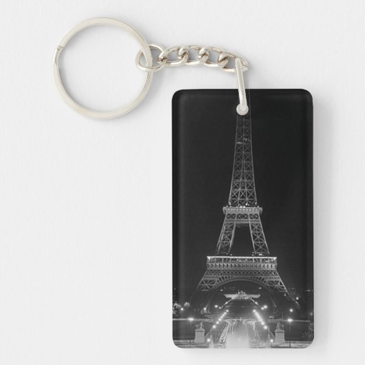 ヴィンテージパリフォンテンズタワーエッフェルナイト キーホルダー (正面)