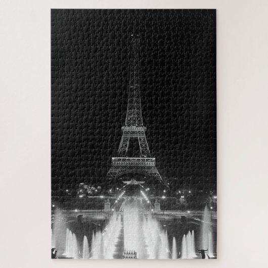 ヴィンテージパリフォンテンズタワーエッフェルナイト ジグソーパズル (縦)