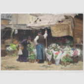 ヴィンテージパリフラワーマーケットティッシュペーパー 薄葉紙 (正面)