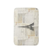 ヴィンテージパリフランスのエフエマバスラグ バスマット (正面縦)