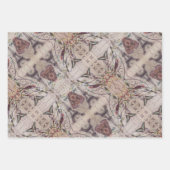 ヴィンテージパリフランスのバードボタニカルエッフェルタワー ラッピングペーパーシート (正面3)