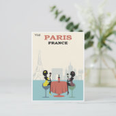 ヴィンテージパリフランストラベルランドマーク ポストカード (スタンド正面)