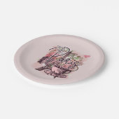 ヴィンテージパリフランスノスタルジックアイコンテーマパーティー ペーパープレート (アングル)