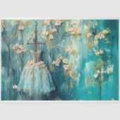 ヴィンテージパリフランスバレリーナファッションデクページ 薄葉紙 (正面)