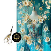 ヴィンテージパリフランスバレリーナファッションデクページ 薄葉紙