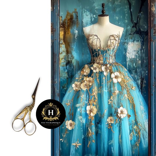 ヴィンテージパリフランスバレリーナファッションデクページ 薄葉紙