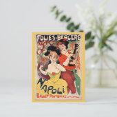 ヴィンテージパリフランスフォリーベルジェールフランスのトラベル ポストカード (スタンド正面)