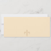 ヴィンテージパリフランスブライダルシャワーボーディングパス 招待状 (裏面)