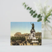 ヴィンテージパリフランスプレイスドゥラレピュブリク ポストカード (スタンド正面)