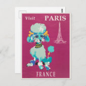 ヴィンテージパリフランスポフランスのードル ポストカード (正面/裏面)
