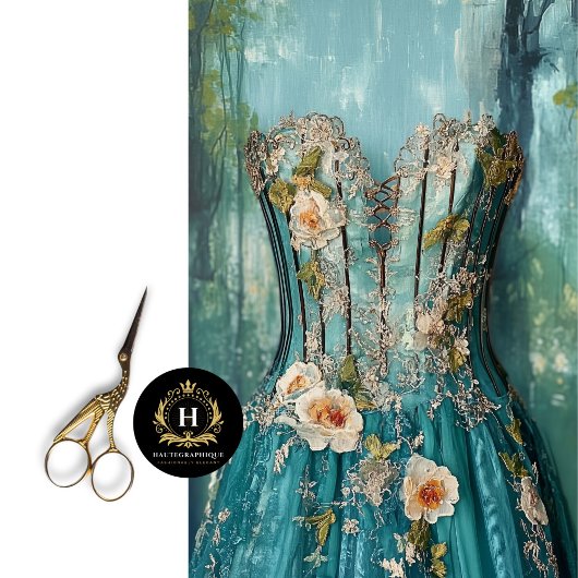 ヴィンテージパリフランスマネキンファッションデクページ 薄葉紙