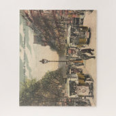 ヴィンテージパリフランスルブルバードデイタリアン ジグソーパズル (縦)