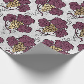 ヴィンテージパリブルゴーニュと金ゴールドワグランジイン ラッピングペーパー (角)