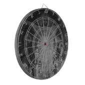 ヴィンテージパリメインモザイク神聖ハートイエス ダーツボード (正面左)