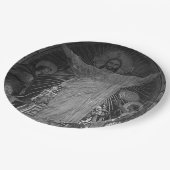 ヴィンテージパリメインモザイク神聖ハートイエス ペーパープレート (アングル)