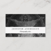 ヴィンテージパリメインモザイク神聖ハートイエス 名刺 (正面)