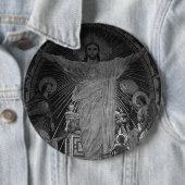 ヴィンテージパリメインモザイク神聖ハートイエス 缶バッジ (インサイチュ)