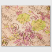 ヴィンテージパリラッピング紙 ラッピングペーパー (フラット)