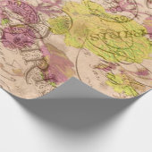 ヴィンテージパリラッピング紙 ラッピングペーパー (角)