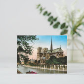 ヴィンテージパリリバーセーヌ&イルデノートルダム ポストカード (スタンド正面)