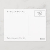 ヴィンテージパリリバーセーヌ&イルデノートルダム ポストカード (裏面)