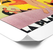 ヴィンテージパリリヨントラベ地中海のル ポスター (角)