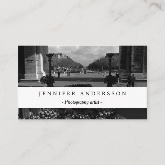 ヴィンテージパリ凱旋門の未知の兵士 名刺 (正面)