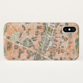ヴィンテージパリ地図iPhone Xケース Case-Mate iPhoneケース (裏面(横))