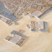 ヴィンテージパリ市地図， 1550 ジグソーパズル (側面)