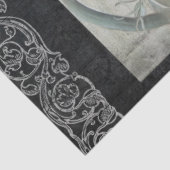 ヴィンテージパリ花の散水缶スクリプトの切り離し 薄葉紙 (詳細)