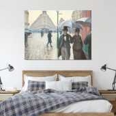 ヴィンテージパリ通り雨の日 キャンバスプリント (インサイチュ (寝室))