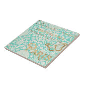 ヴィンテージパリ金ゴールドデザインと蝶 タイル (側面)