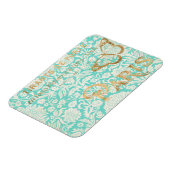 ヴィンテージパリ金ゴールドデザインと蝶 マグネット (左側)