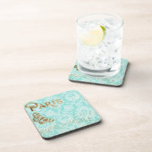 ヴィンテージパリ金ゴールドデザイン コースター (右側)