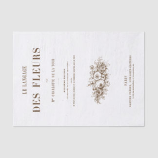 ヴィンテージパリ1839花の言語 薄葉紙