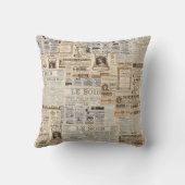 ヴィンテージパリ クッション (裏面)