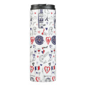 ヴィンテージパリ:トラベルラインパターン タンブラー (裏面)