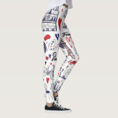 ヴィンテージパリ:トラベルラインパターン レギンス (右)