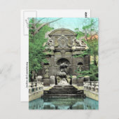 ヴィンテージパリ、パリジャルダンデルクセンブルク ポストカード (正面/裏面)