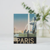 ヴィンテージパリ，フランス –  ポストカード (スタンド正面)