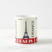 ヴィンテージパリ，フランス：旅行 コーヒーマグカップ (中央)