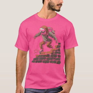 ヴィンテージパルクール少年Tシャツ 男性のパルクール愛好家向け Tシャツ