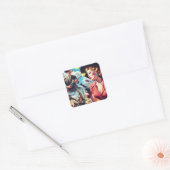 ヴィンテージパルプウェスタンイラストレーション スクエアシール (封筒)