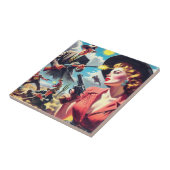 ヴィンテージパルプウェスタンイラストレーション タイル (側面)