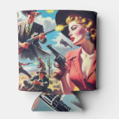 ヴィンテージパルプウェスタンイラストレーション 缶クーラー (裏面)