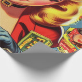 ヴィンテージパルプカントリーガール ラッピングペーパー (角)