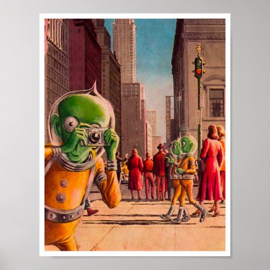 ヴィンテージパルプフィクションプリント ポスター (正面)