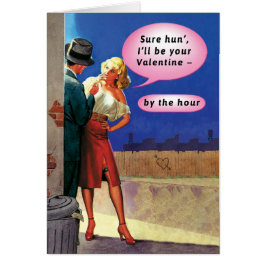 ヴィンテージパルプフィクション命題バレンタインカード